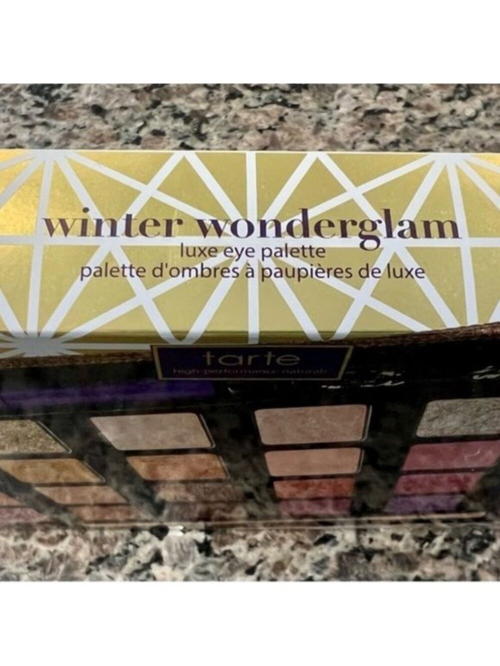 NIB Tarte Winter Wonderglam Luxe Eye Palette Set Shimmer Glitter Metallic Makeup - Picture 3 of 15